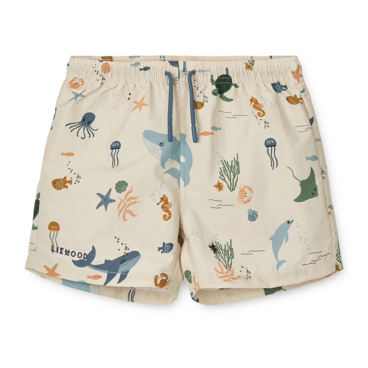 Aiden Printed Board Shorts - Sea creature / Sandy
