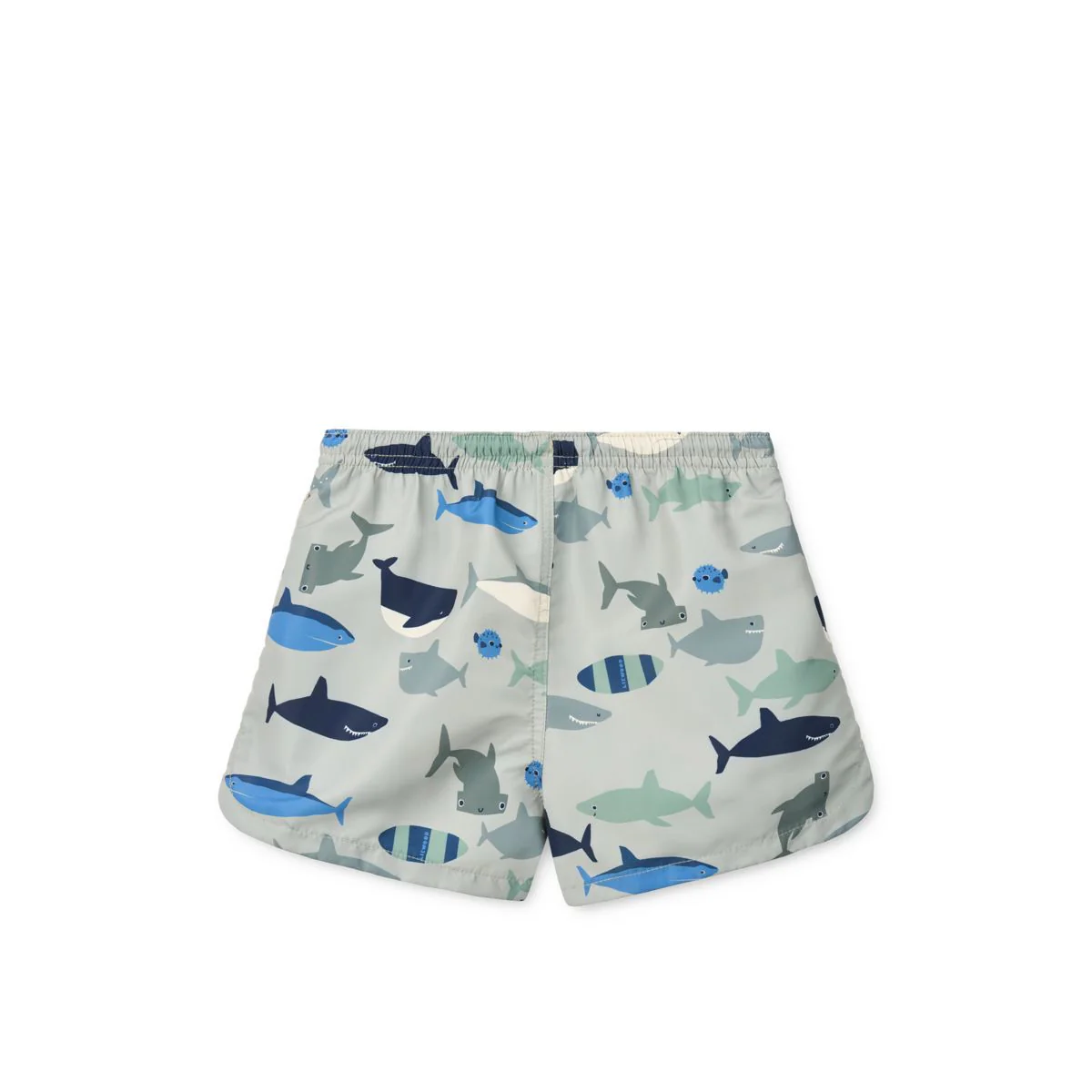 Aiden Printed Board Shorts - Shark / Dove blue - Image 2