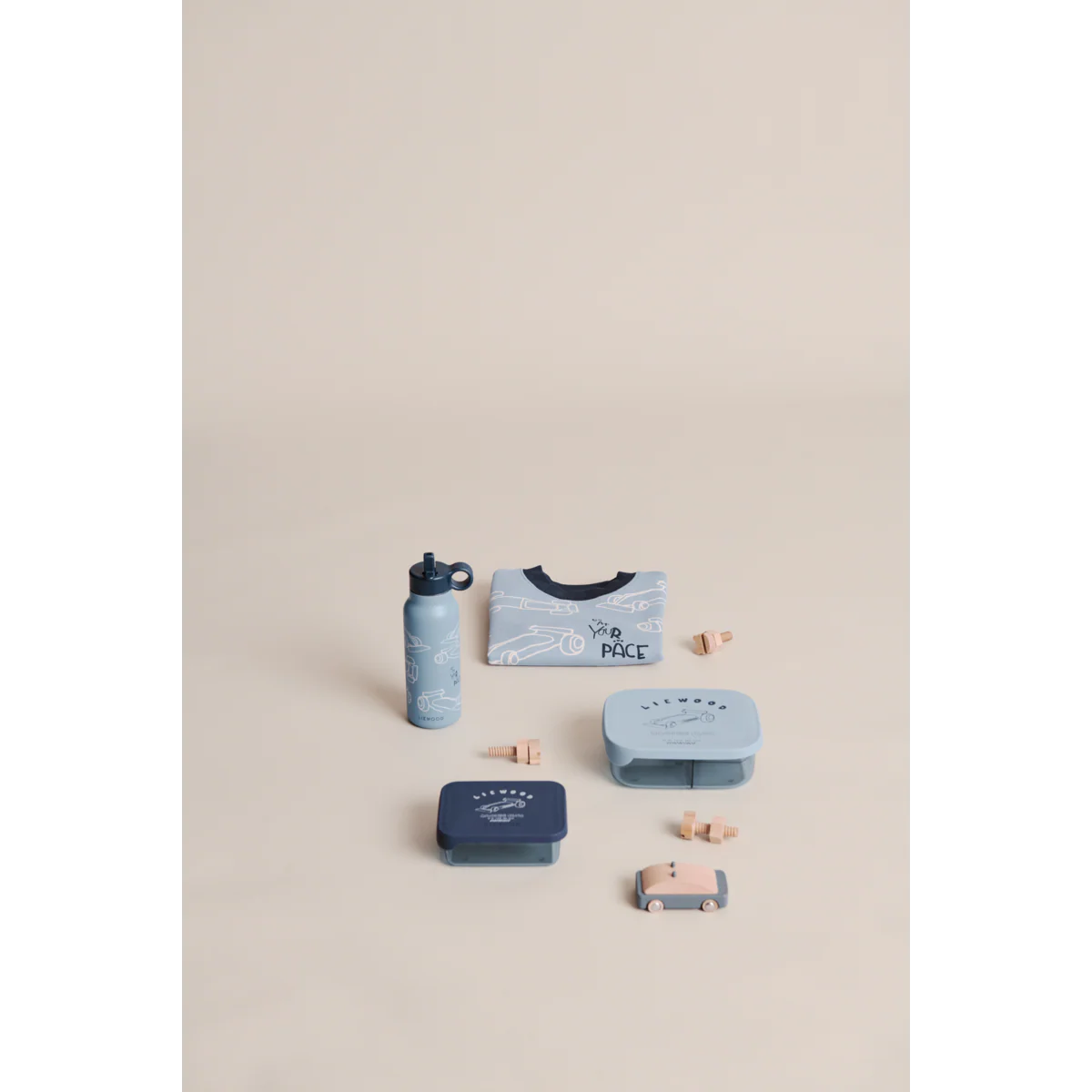 Ako Tritan Snack Box - Race car / Classic navy - Image 3