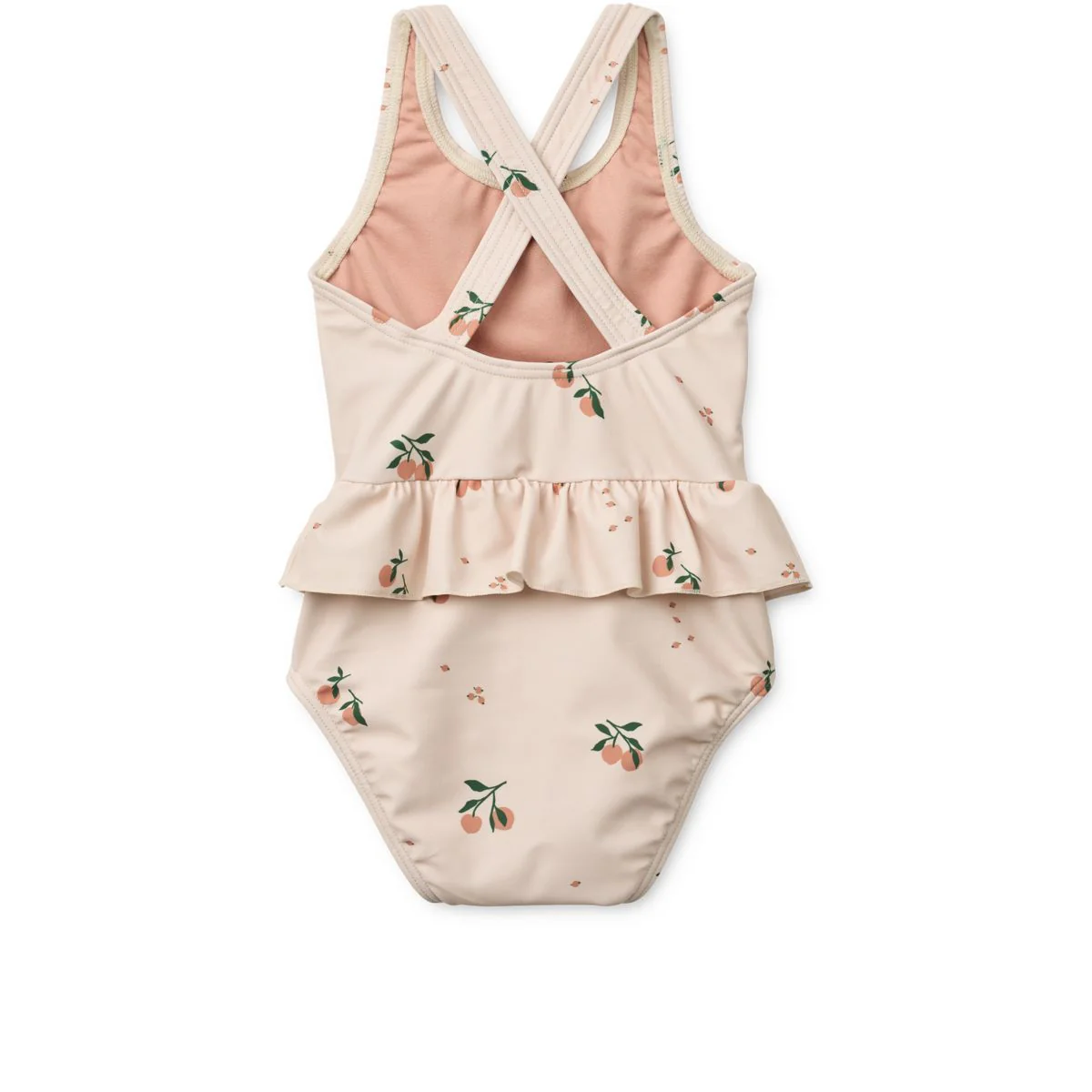 Amara Printed Swimsuit - Peach / Sea shell - Image 2