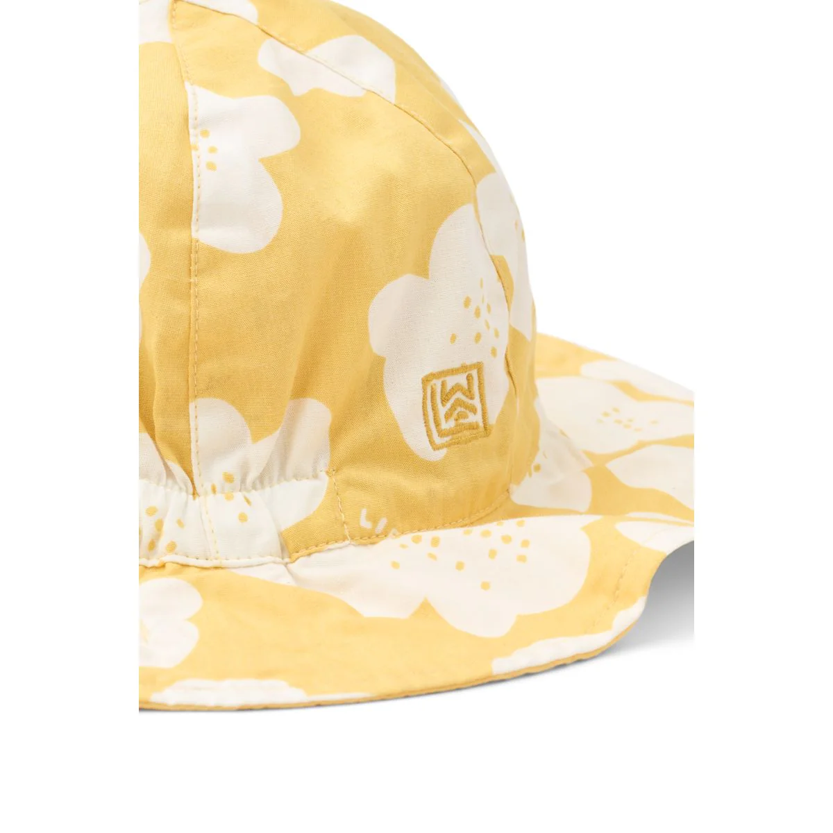 Amelia Reversible Sun Hat - Flower / Lemon yellow - Image 3