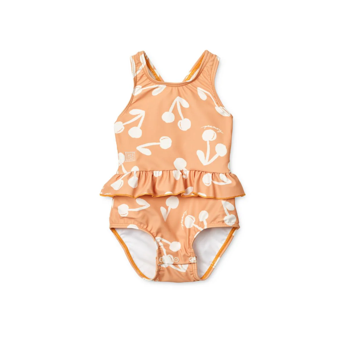 Amina Print Baby Swimsuit - Cherry blossom / Light apricot