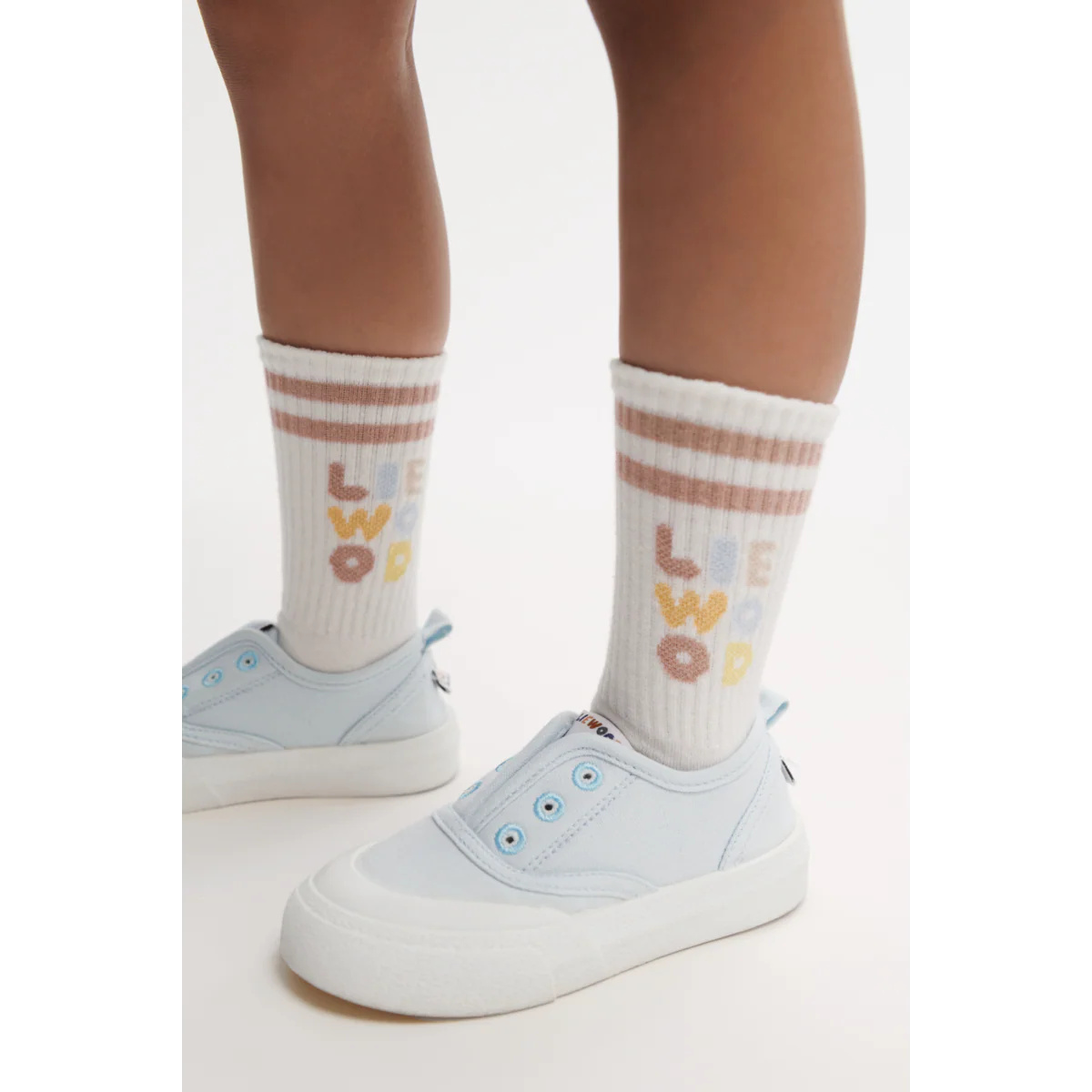 Annette Socks 2-Pack - Light apricot / Creme de la creme - Image 2