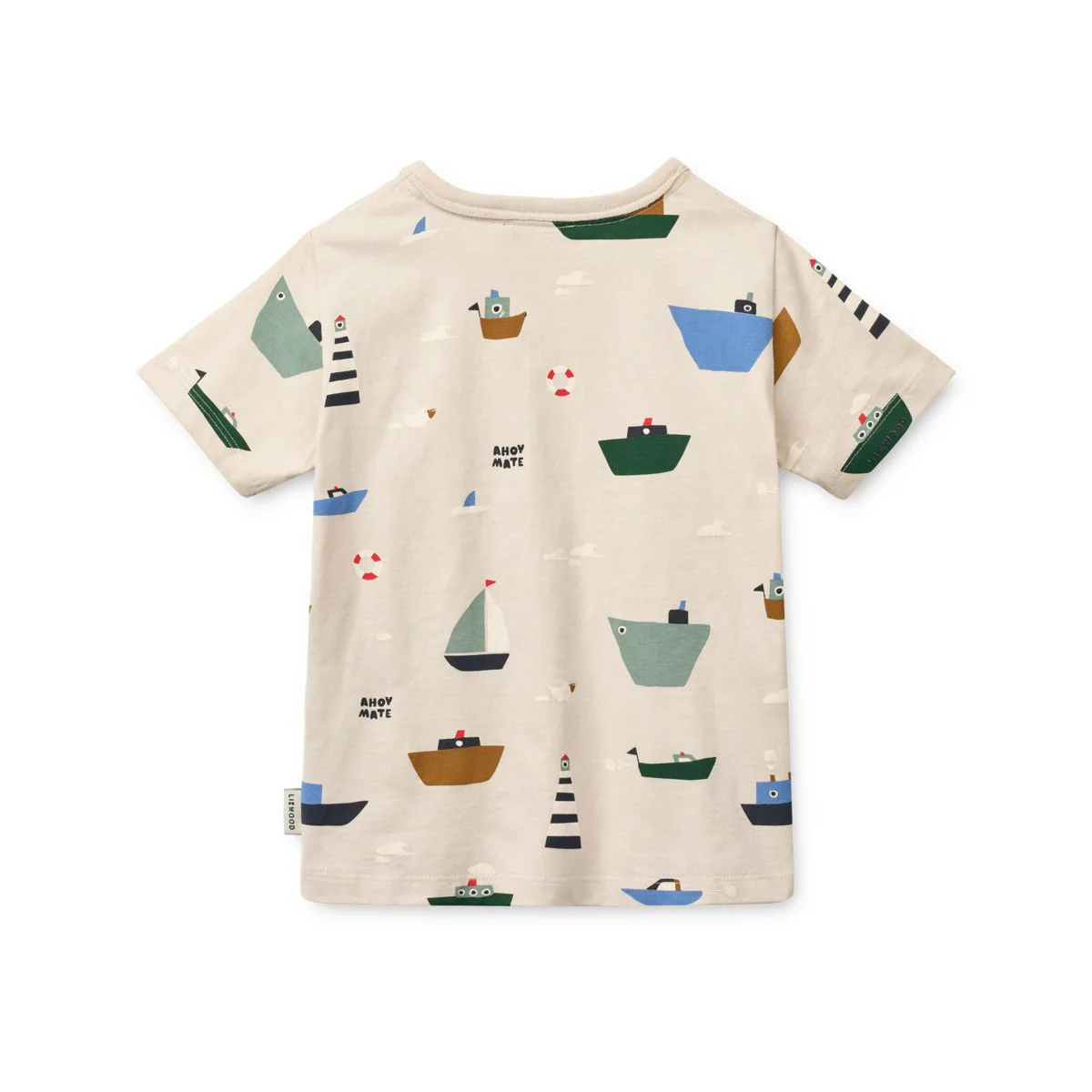Apia Printed Short-sleeve T-shirt - Sailing / Sandy - Image 2