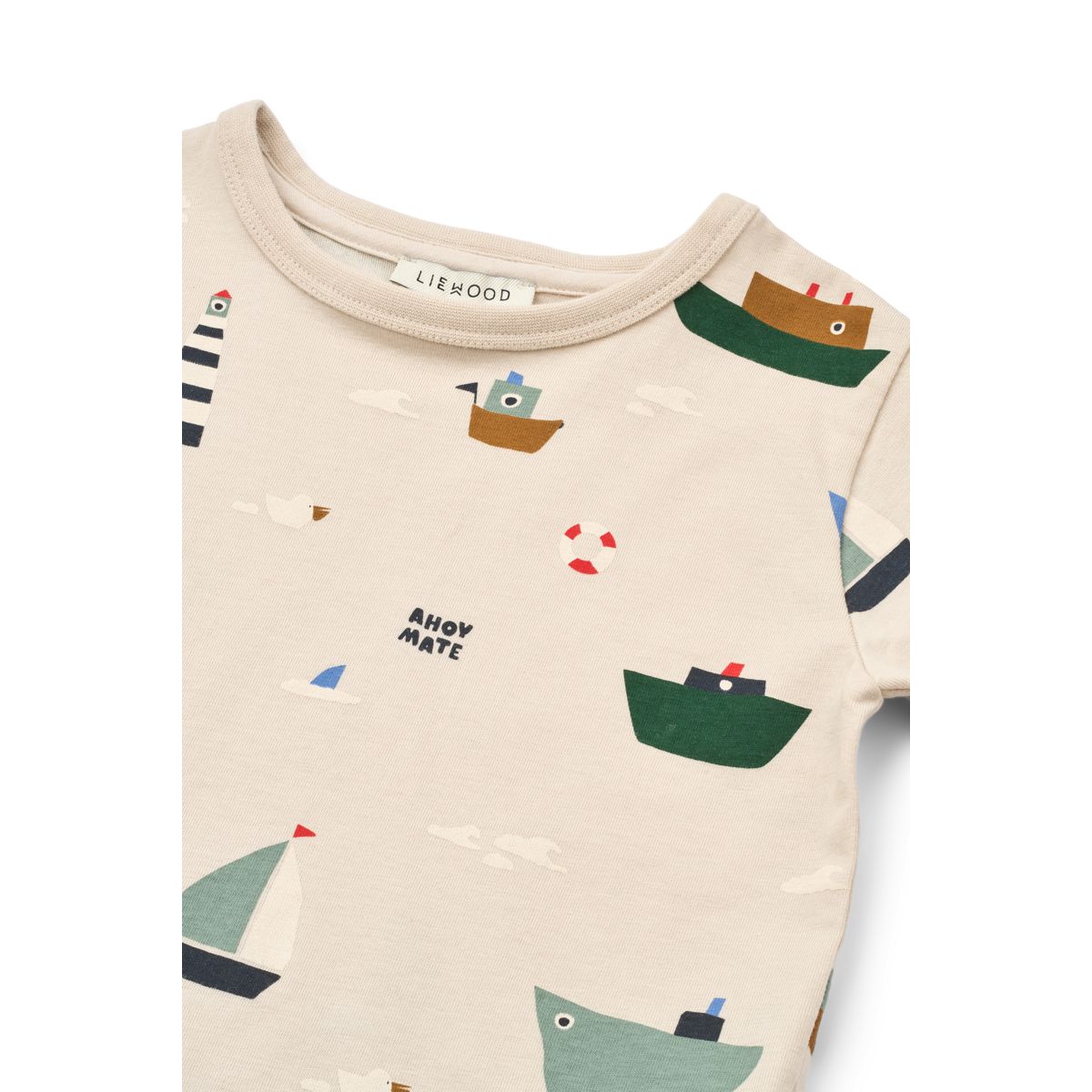 Apia Printed Short-sleeve T-shirt - Sailing / Sandy - Image 3