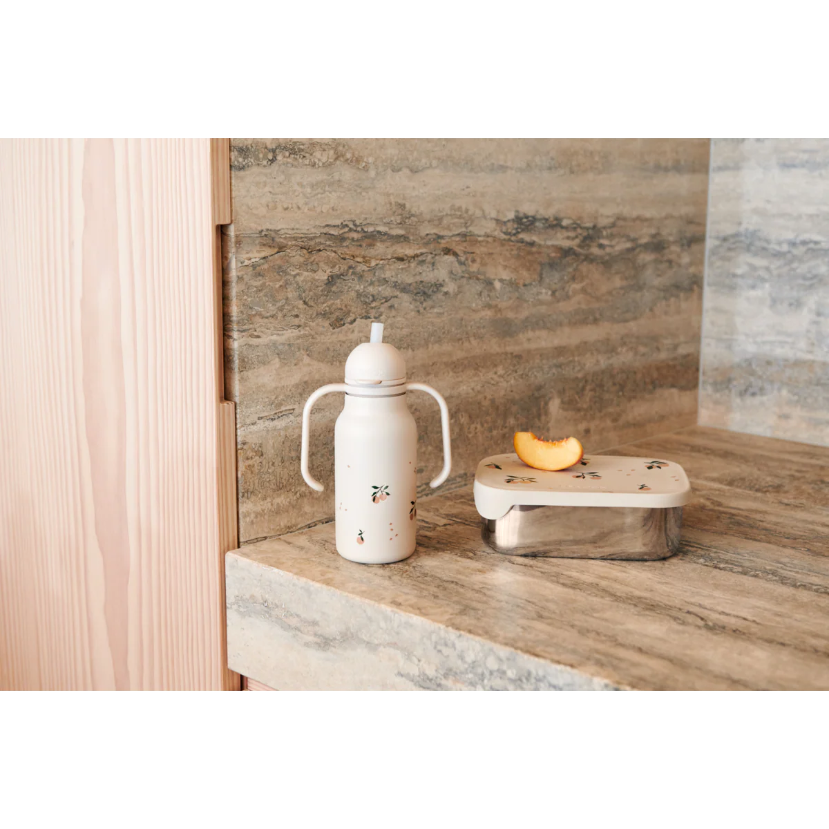 ARTHUR Steel Lunchbox - Peach / Sea shell mix - Image 4
