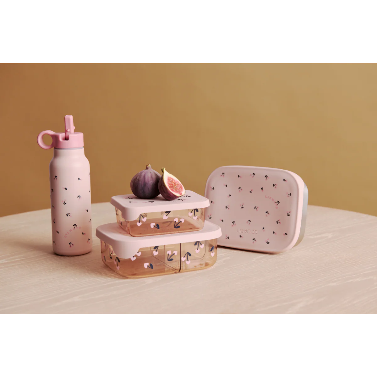 Arthur Tritan Lunchbox - Cherry heart liewood / Rosey - Image 3