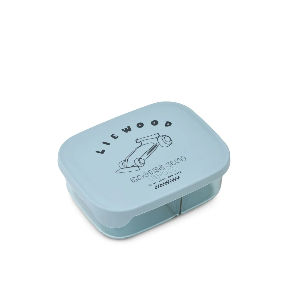 Arthur Tritan Lunchbox - Race cars / Beach blue