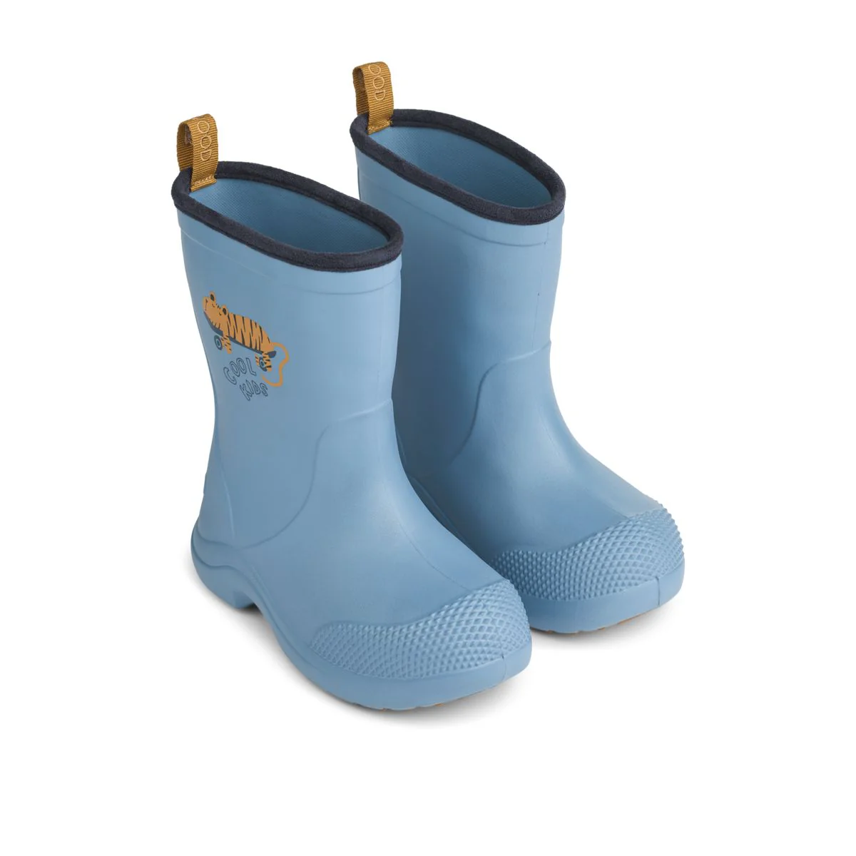 Aston Rain boots - Tiger / Beach blue