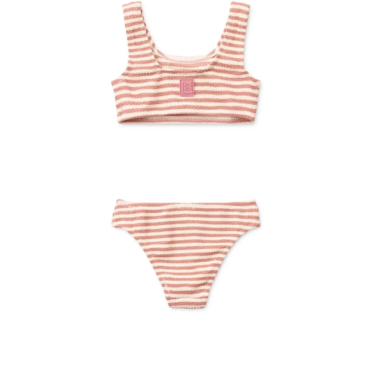 Bello Striped Bikini - Coral blush / Creme de la creme - Image 2
