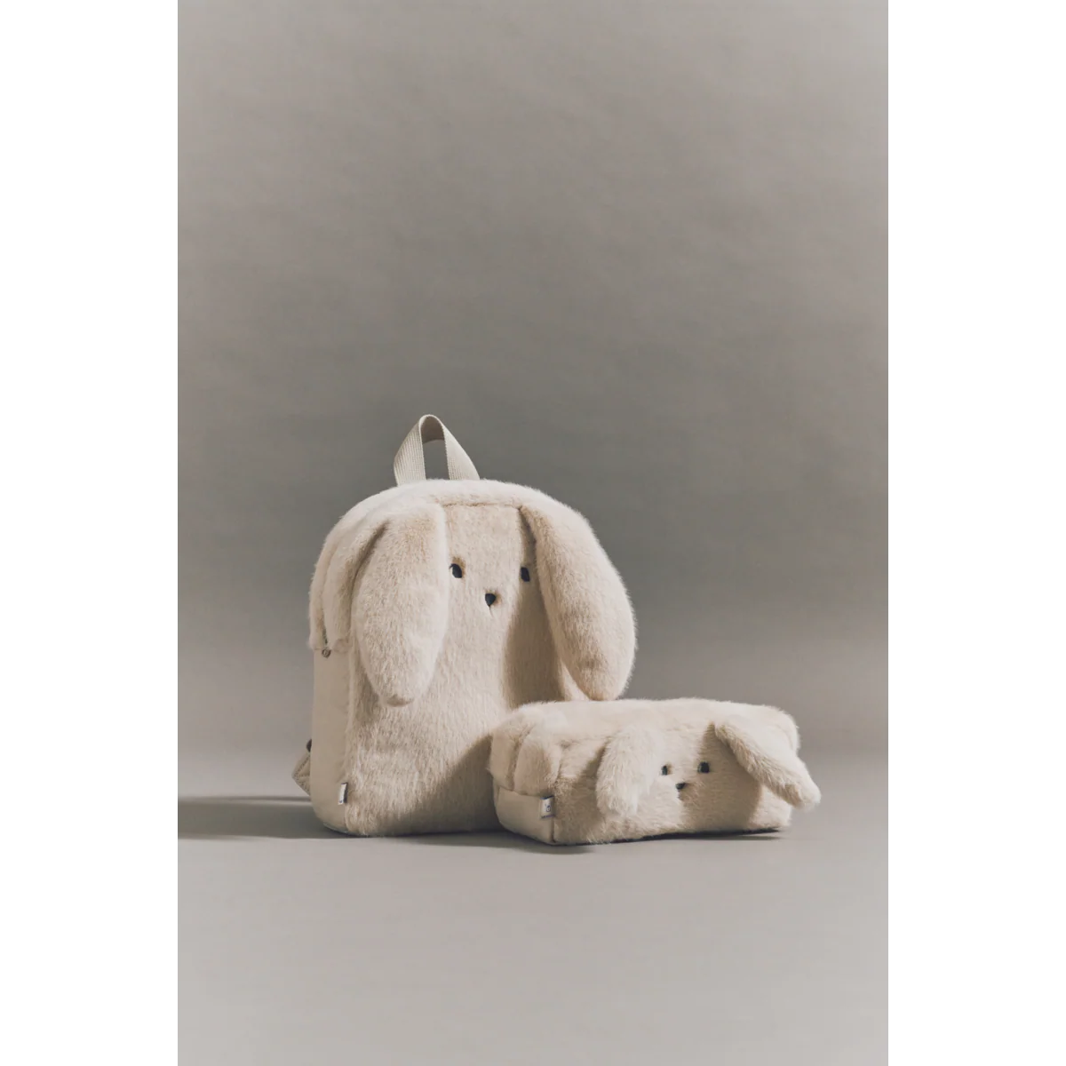 Beno Rabbit Plush Pencil Case - Mist - Image 3