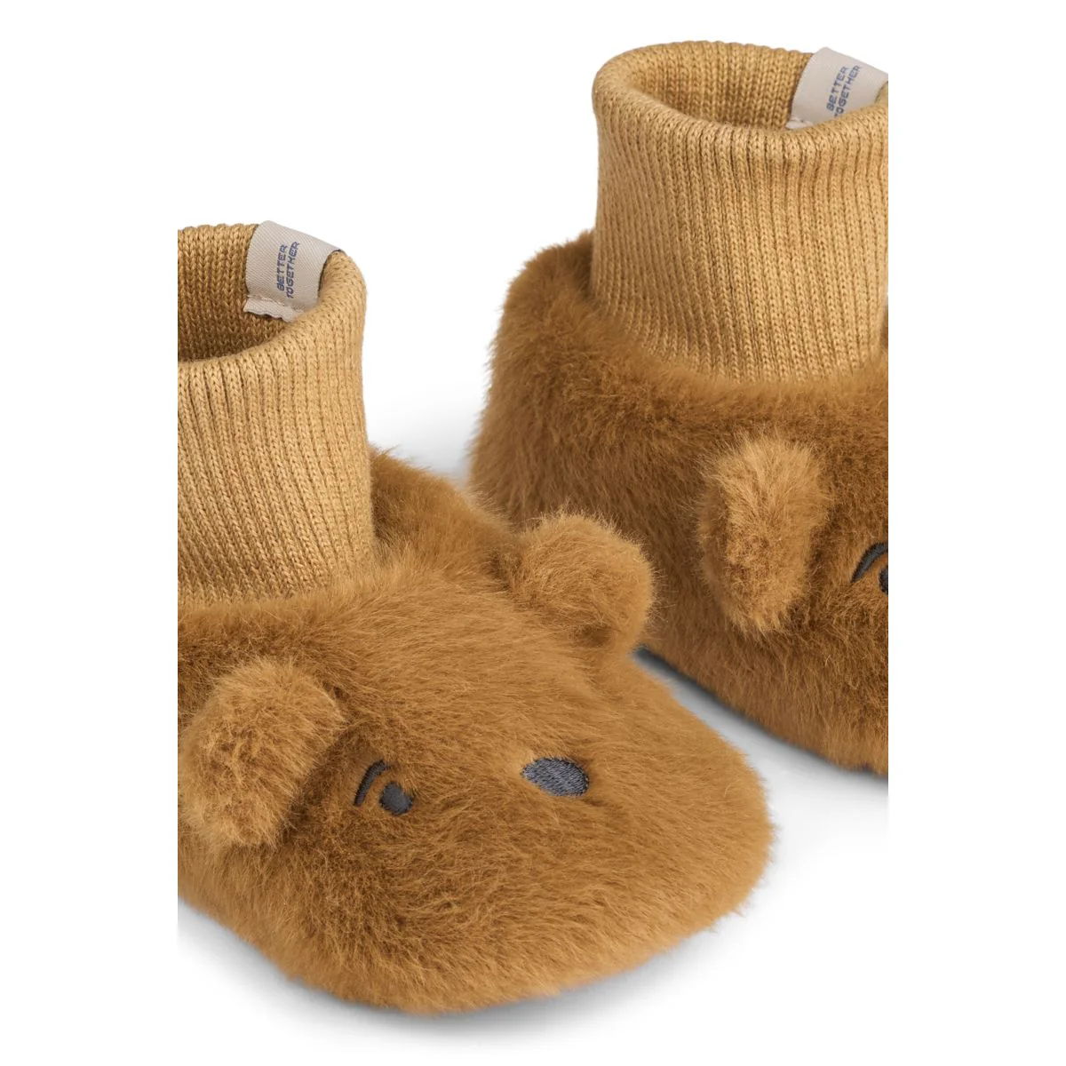 Beth Bear Plush Slippers - Golden caramel - Image 4