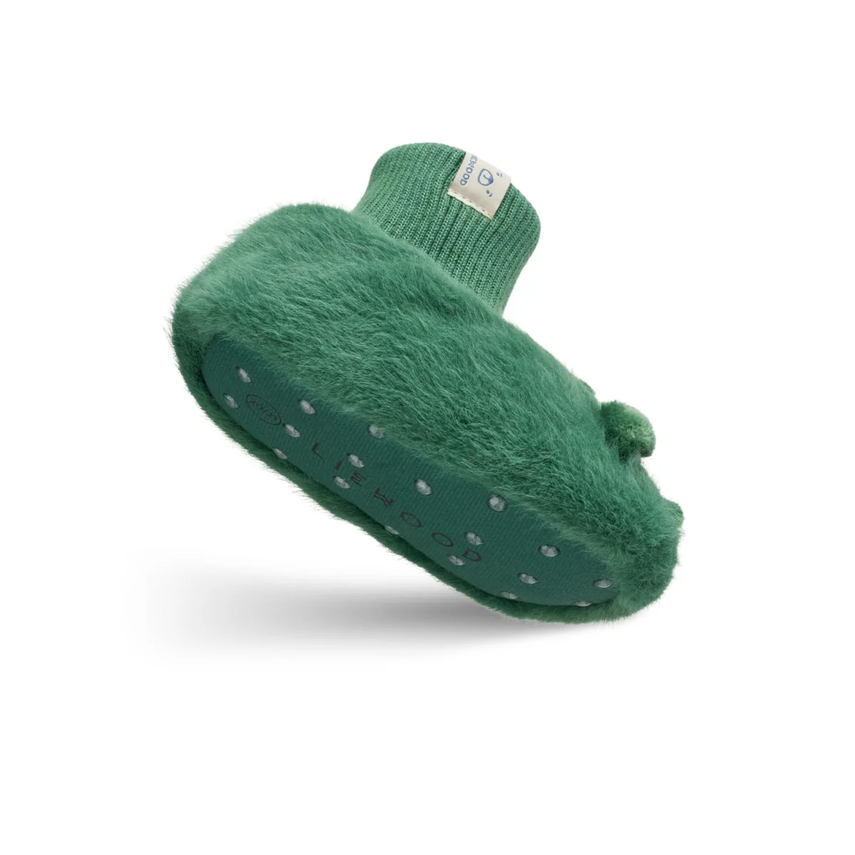 Beth Crocodile Plush Slippers - Garden green - Image 2