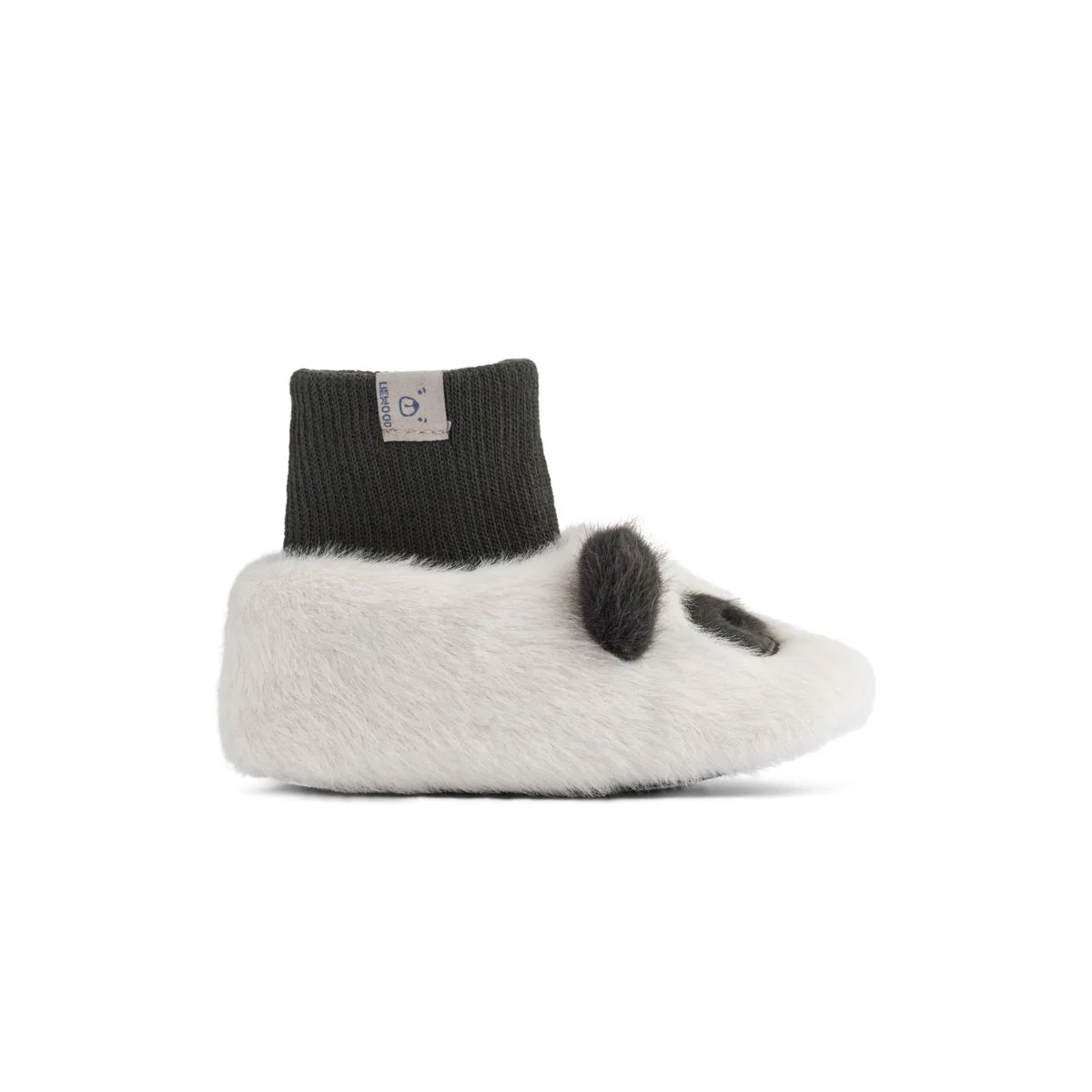 Beth Panda Plush Slippers - Sandy / Dark grey - Image 3