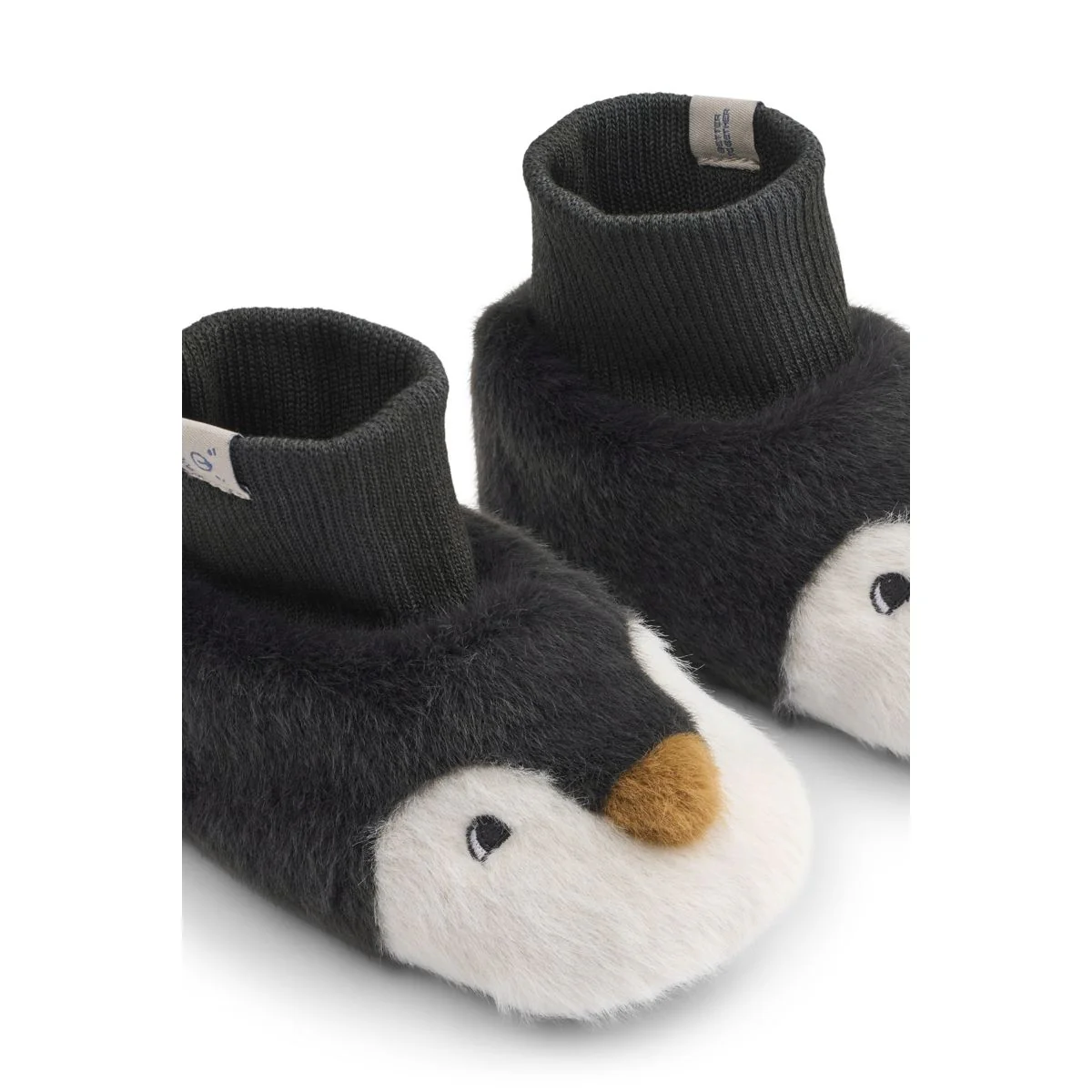 Beth Penguin Plush Slippers - Sandy / Dark grey - Image 4