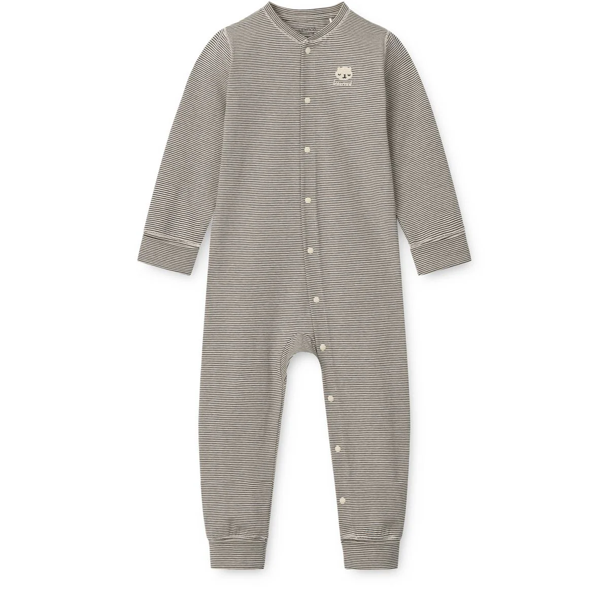Birk Grow Striped Pyjamas Jumpsuit - Y/D Sandy / Classic navy stripe