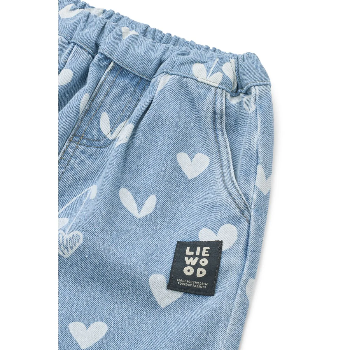 Borris Printed Denim Trousers - Sweethearts / light blue denim - Image 3