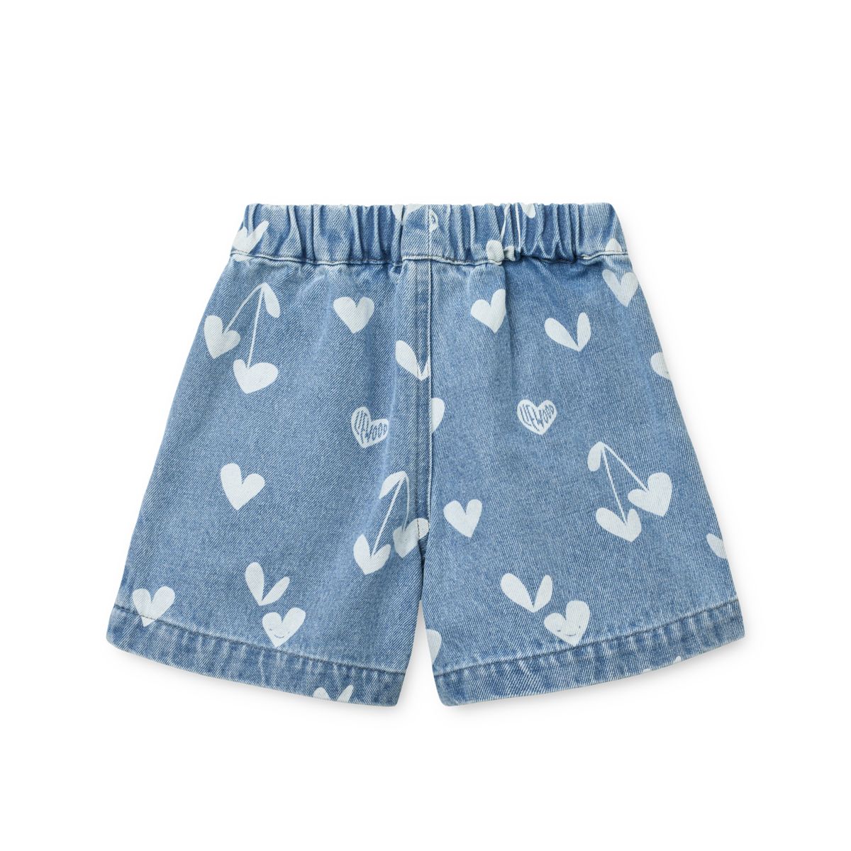 Borrisa Printed Denim Shorts - Sweethearts / light blue denim - Image 2