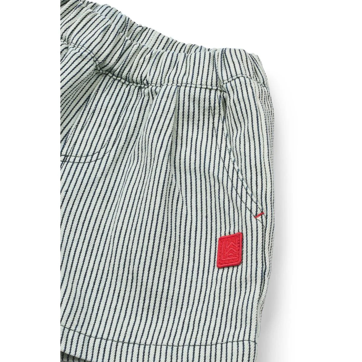 Borrisa Striped Denim Shorts - Classic navy / Creme de la creme - Image 3