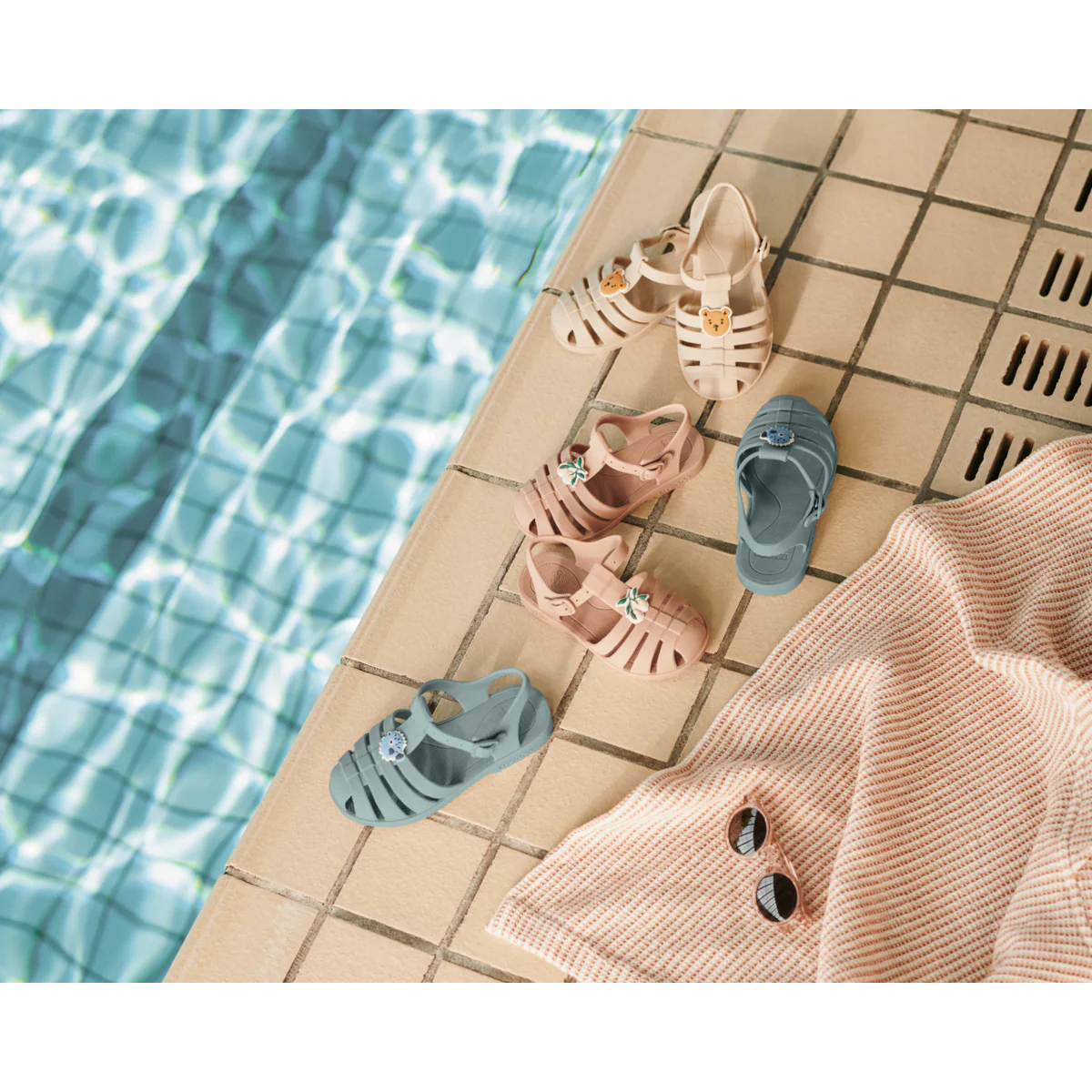 Bre Beach Sandals with Charms - Bear / sandy - Image 6