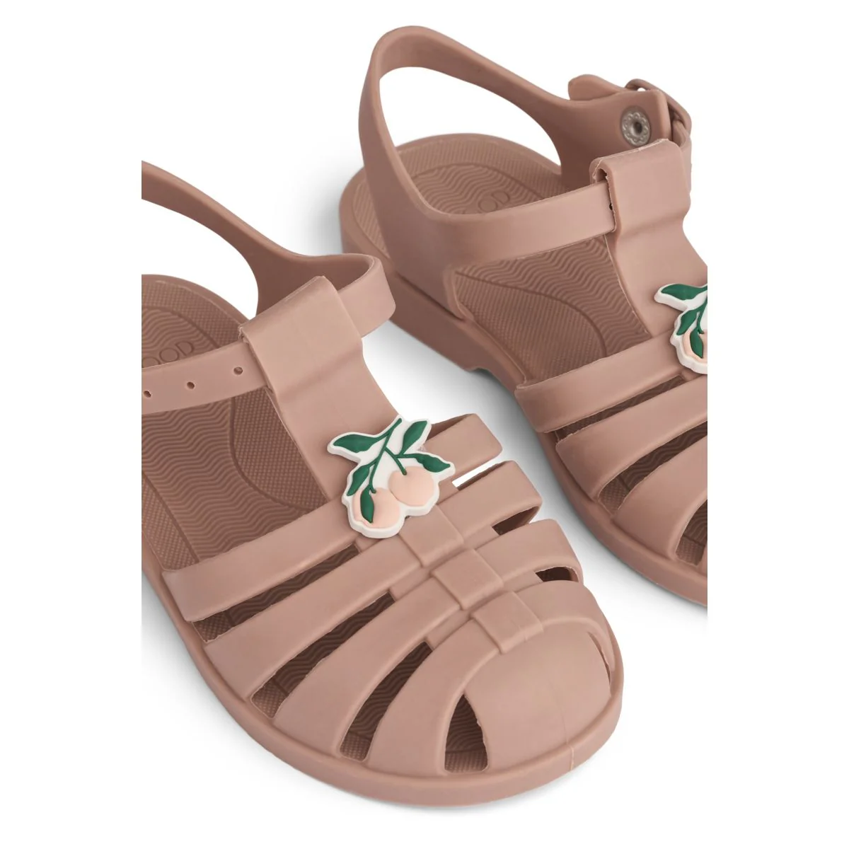 Bre Beach Sandals with Charms - Peach / Dark rose - Image 4