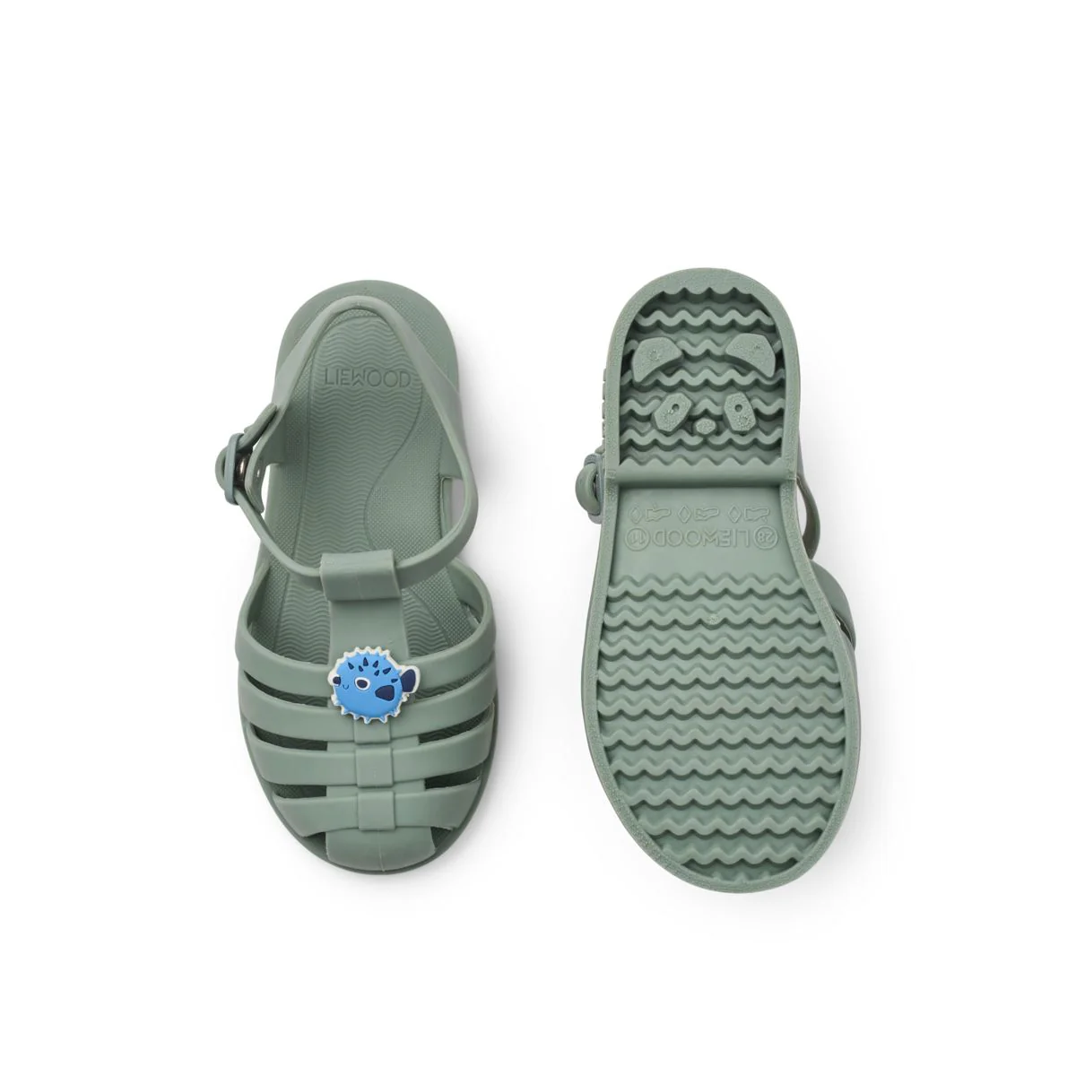 Bre Beach Sandals with Charms - Puffer / peppermint - Image 2