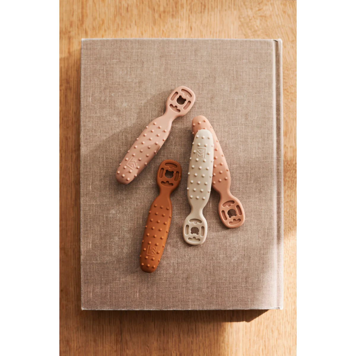 Caelia Baby Learning Spoon 4-Pack - Pale tuscany multi mix - Image 3