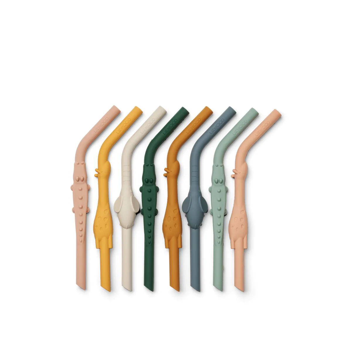 Carlson animal straws 8-pack - Yellow mellow multi mix - Image 2