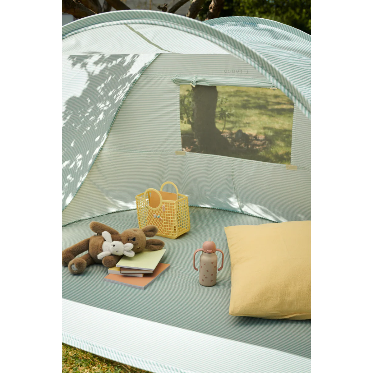 Cassie pop-up sun tent - Peppermint / creme de la creme - Image 5