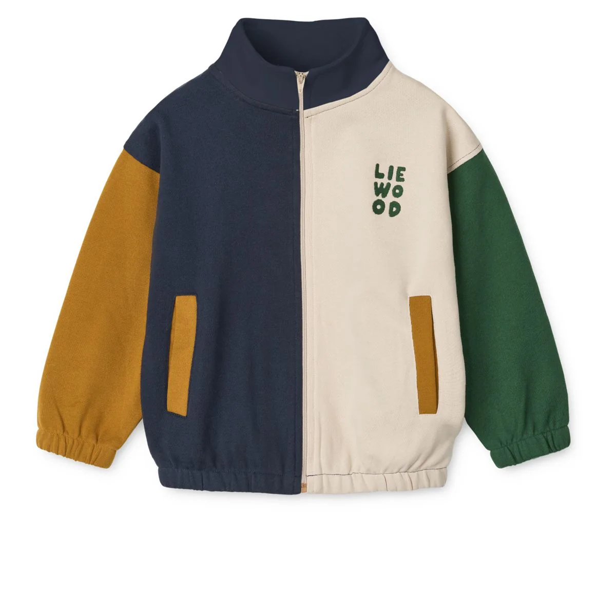 Cassius Zip-up Sweatshirt - Classic navy multi mix