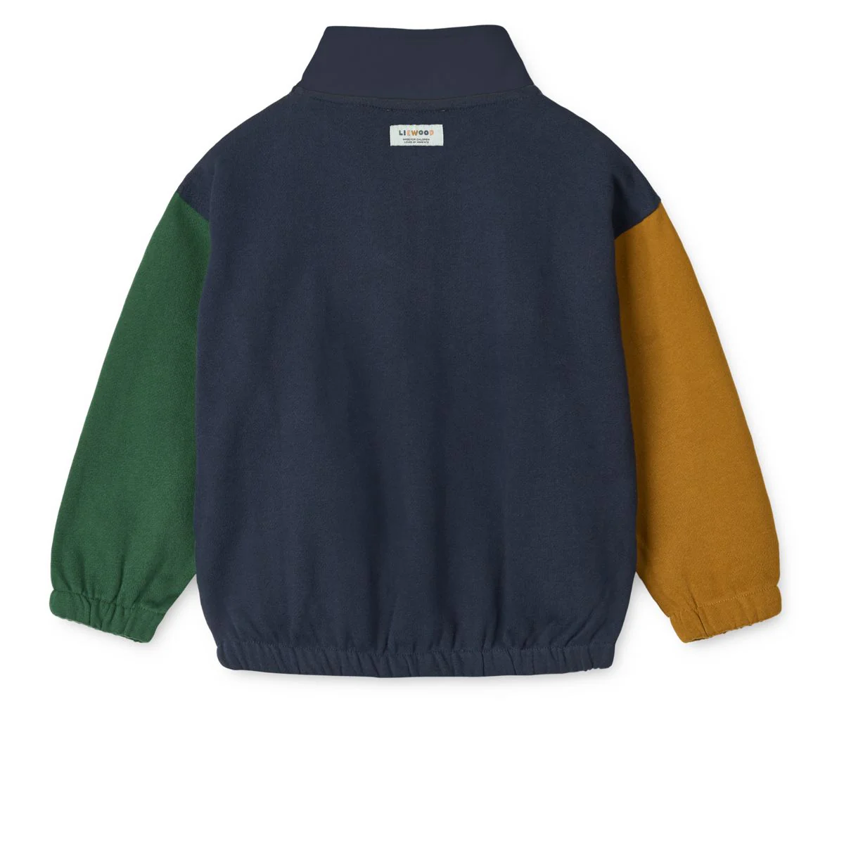 Cassius Zip-up Sweatshirt - Classic navy multi mix - Image 2