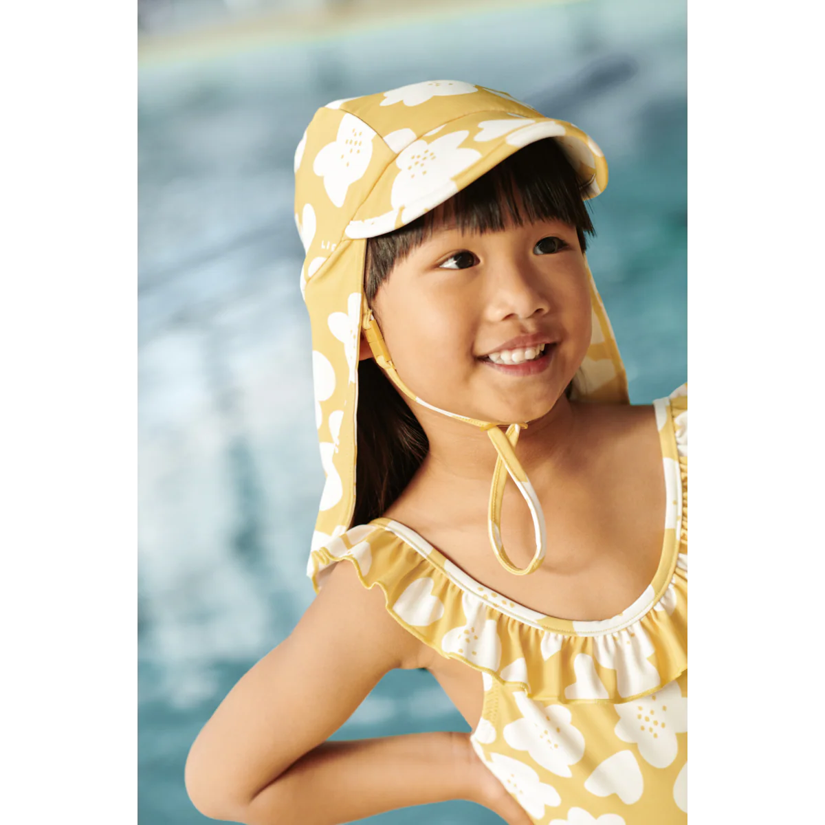 Cecilia Swim Hat - Flower / Lemon yellow - Image 4