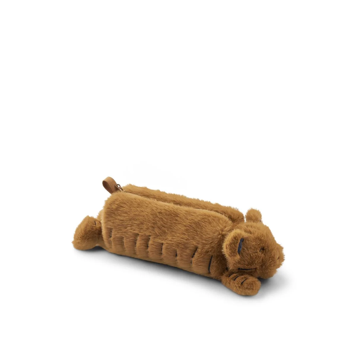 Dalina Tiger Plush Pouch - Golden caramel