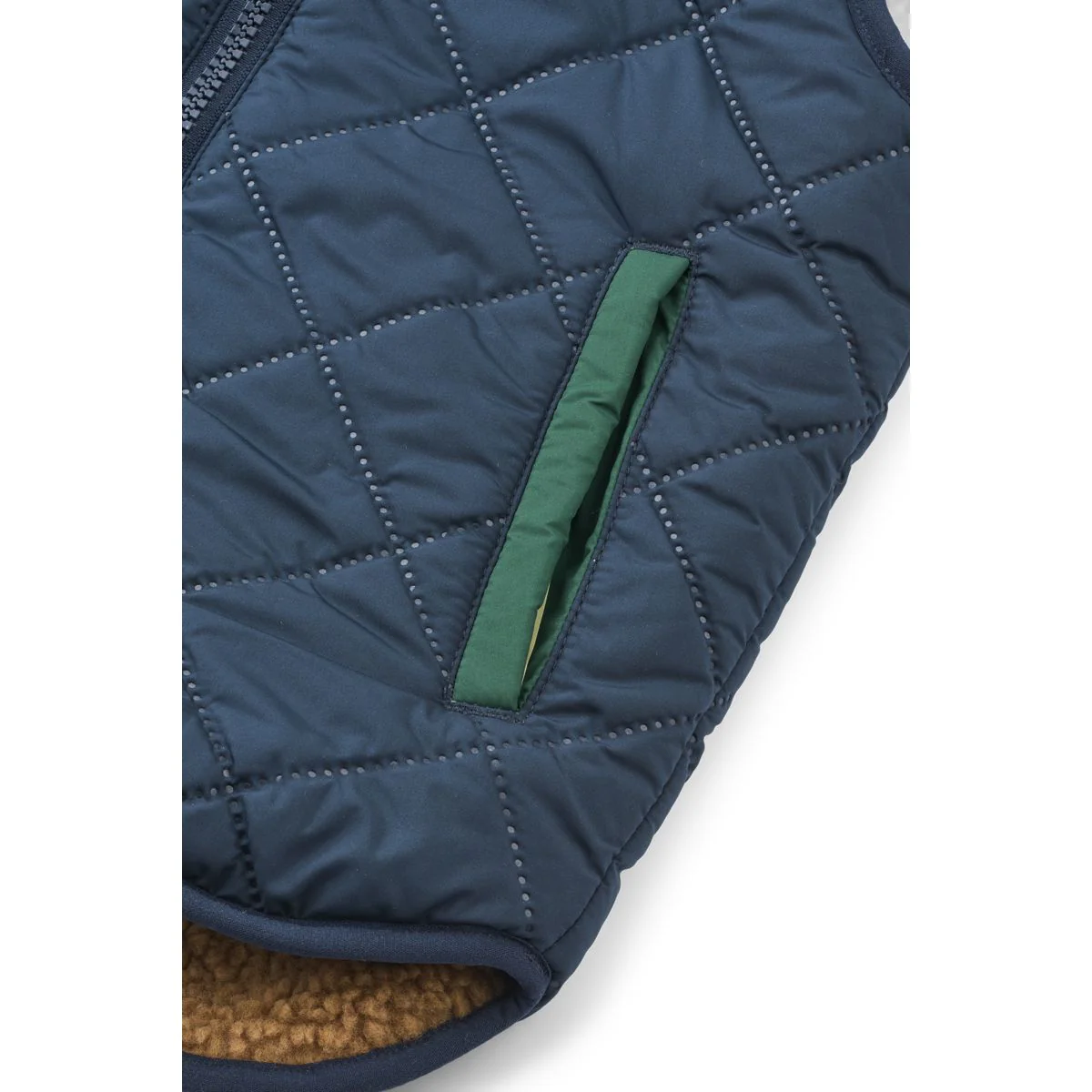 Diana Reversible Vest - Classic navy multi mix - Image 7