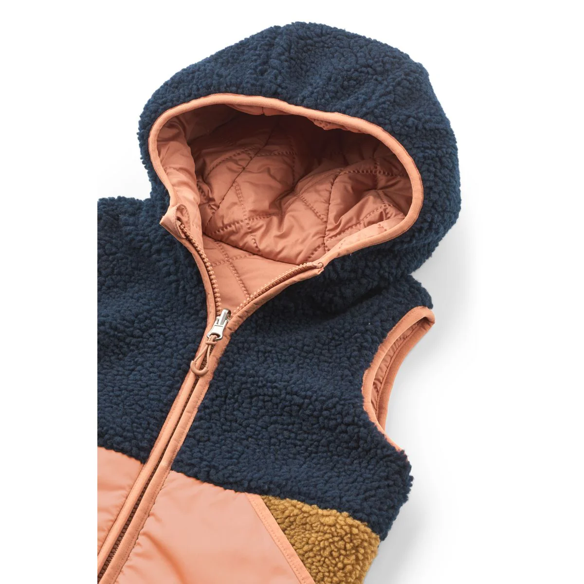 Diana Reversible Vest - Tuscany rose / Midnight navy - Image 5