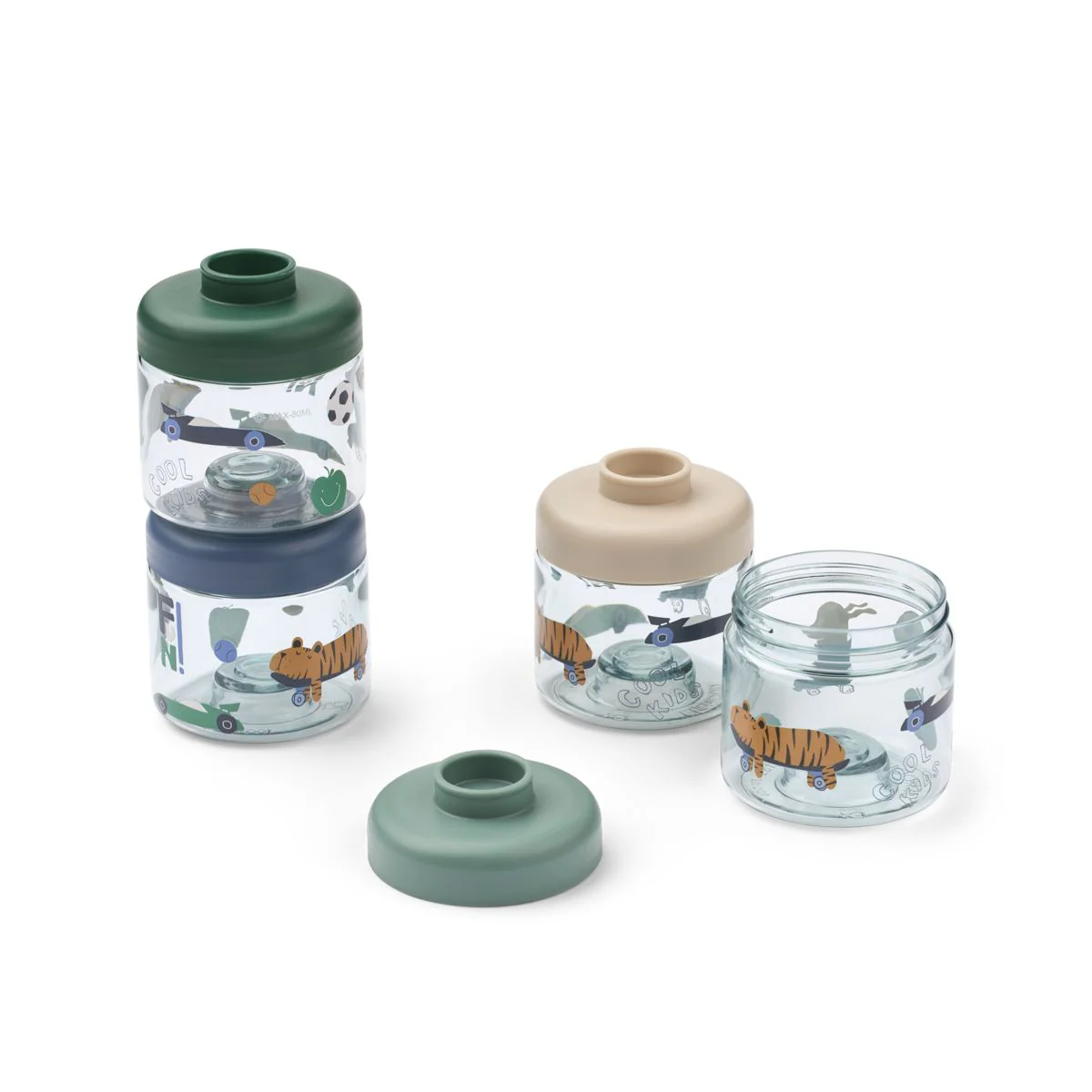 Dominique Baby Food Boxes - Fun / Beach blue