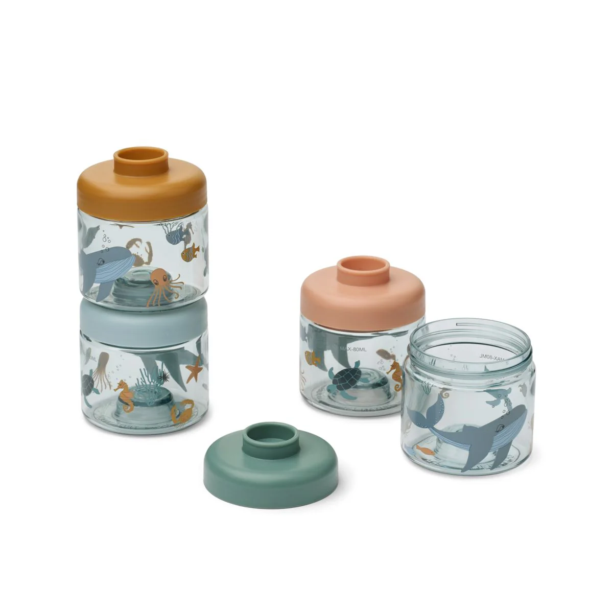 Dominique Baby Food Boxes - Sea creature / Sandy