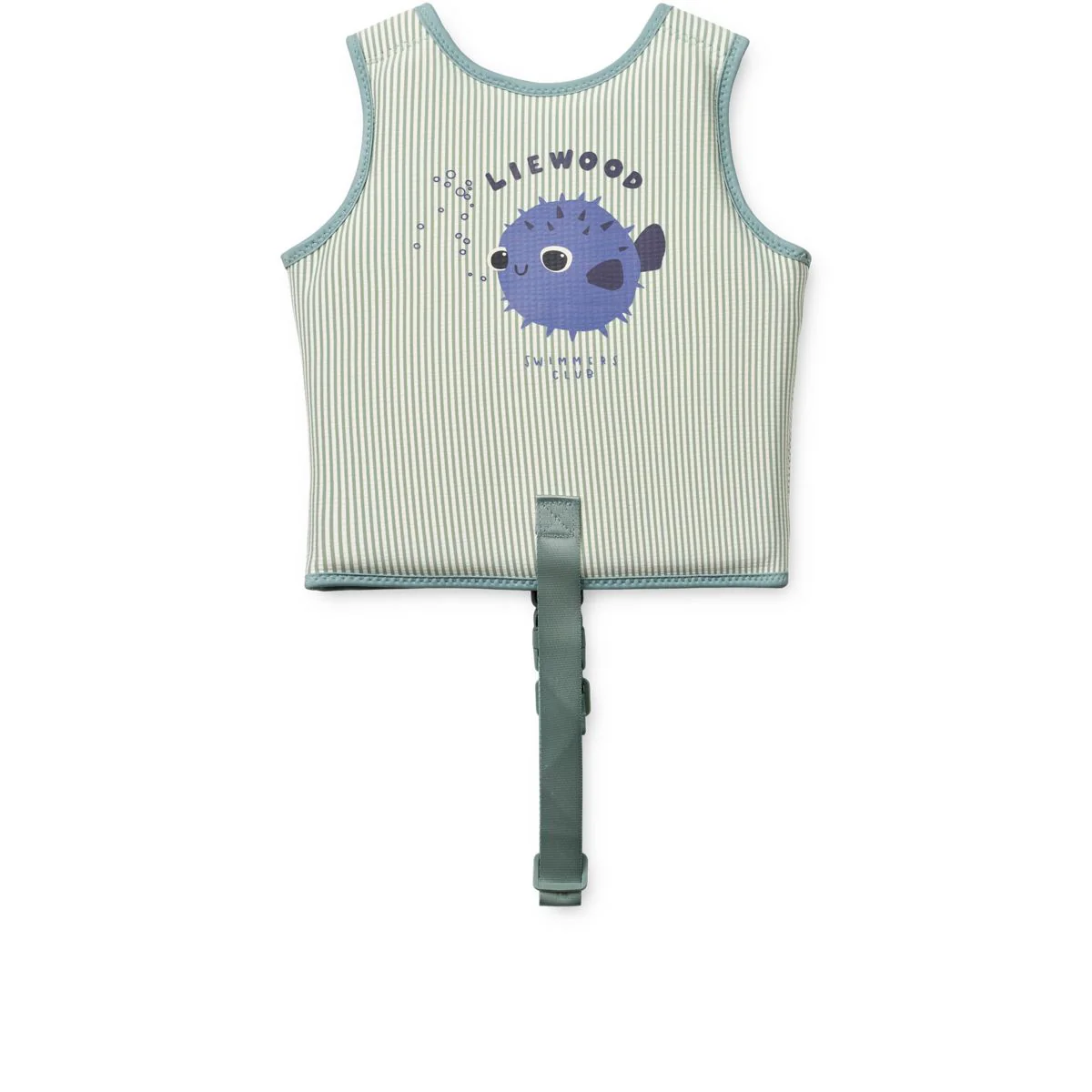 Dove Seersucker Swim Vest - Peppermint / Sandy - Image 2