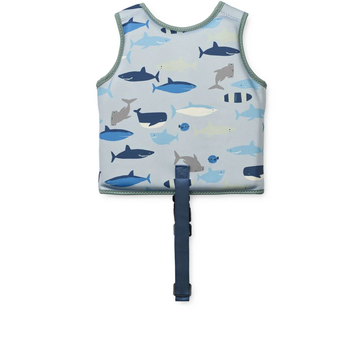 Dove Swim Vest - Shark / Dove blue - Image 2