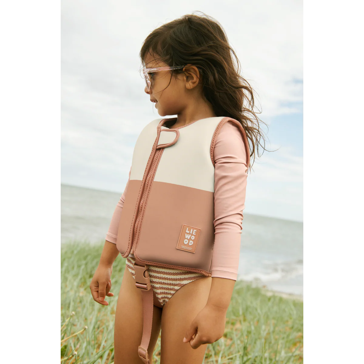 Dove Swim Vest with Sleeves - Tuscany rose multi mix - Image 6