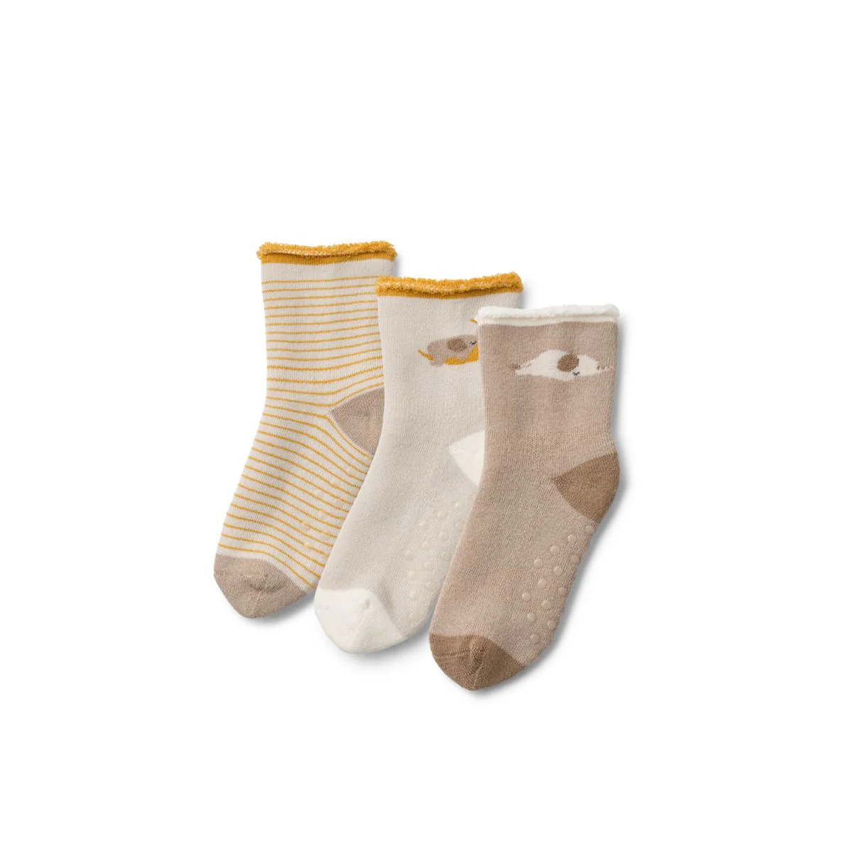 Eloy Baby Socks 3-Pack - Elephant / Creme de la creme