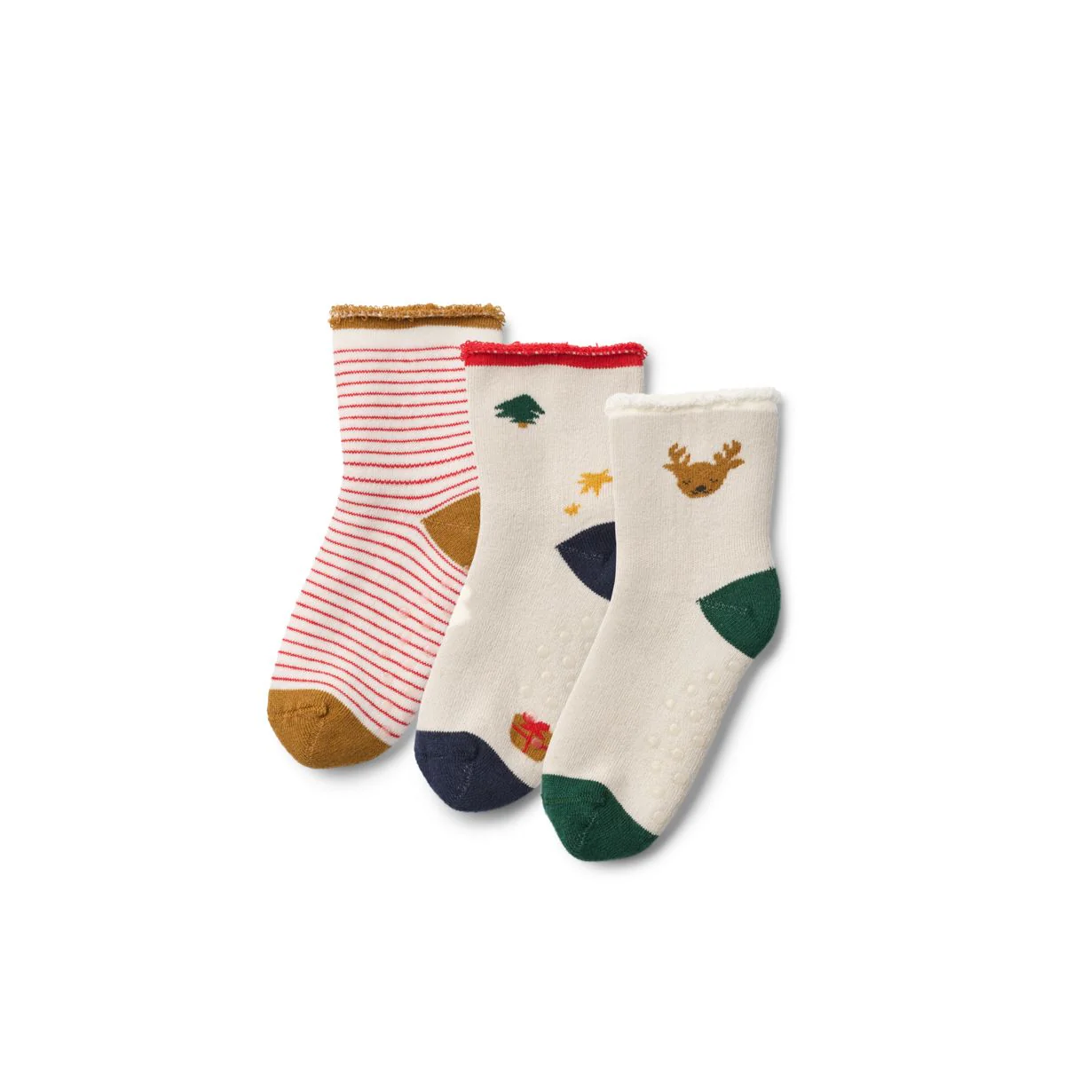 Eloy Baby Socks 3-Pack - Holiday / Sandy