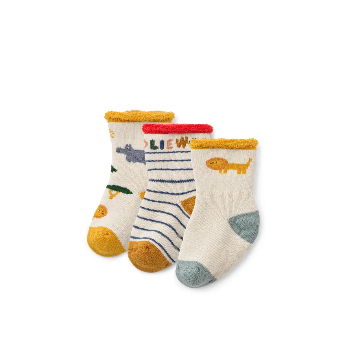 Eloy Baby Socks 3-Pack - Safari / Sandy mix