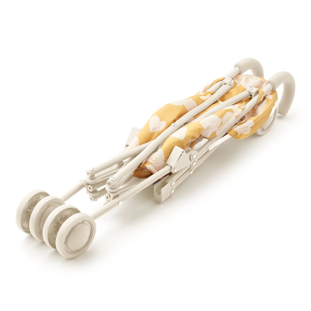 Elsie Doll Stroller - Flower / Lemon yellow - Image 2