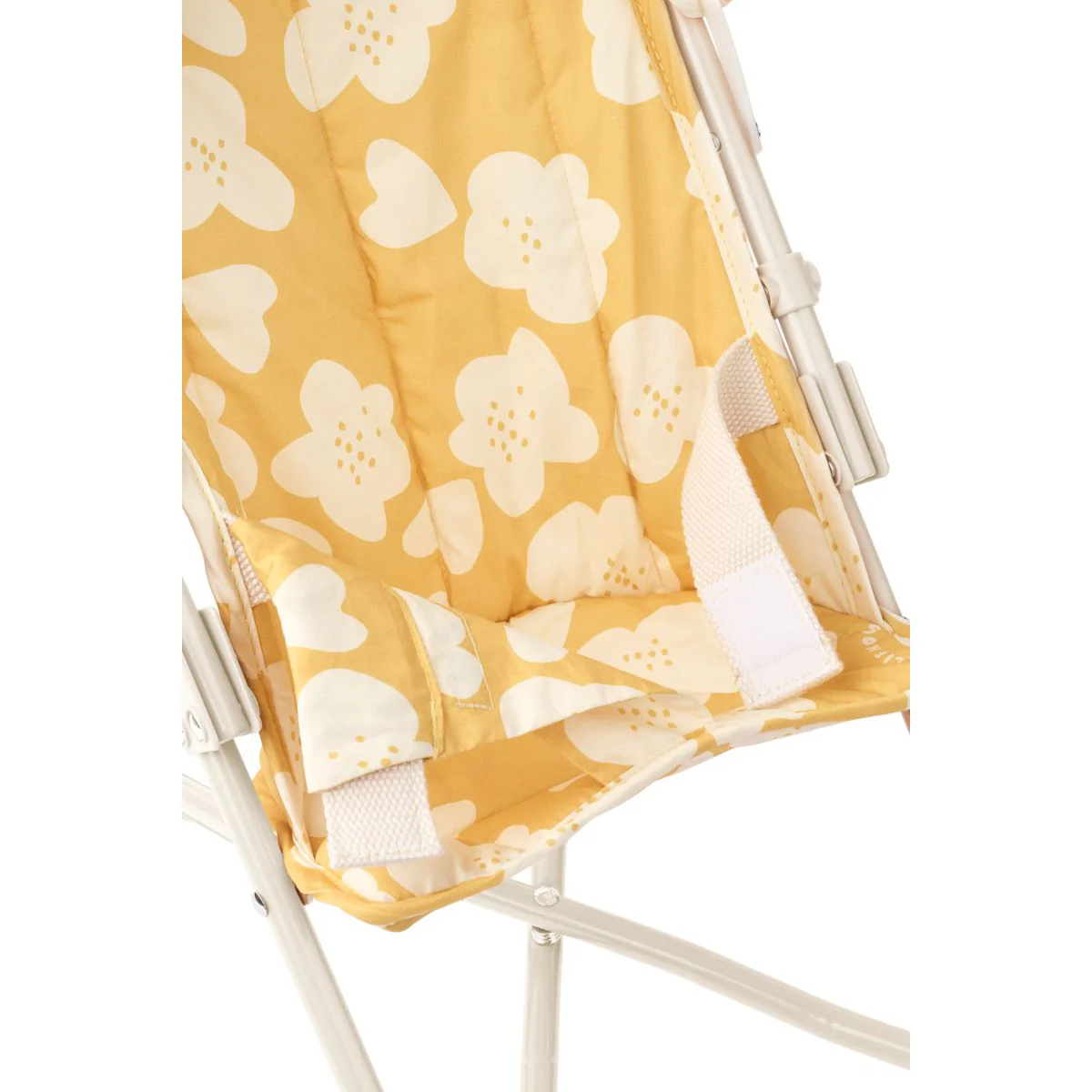Elsie Doll Stroller - Flower / Lemon yellow - Image 3