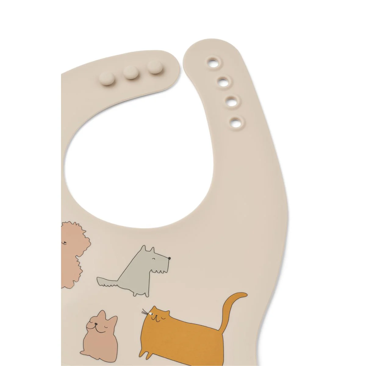 EMBER Printed Bib 2-pack - Cats and Dogs / Sandy - Image 3