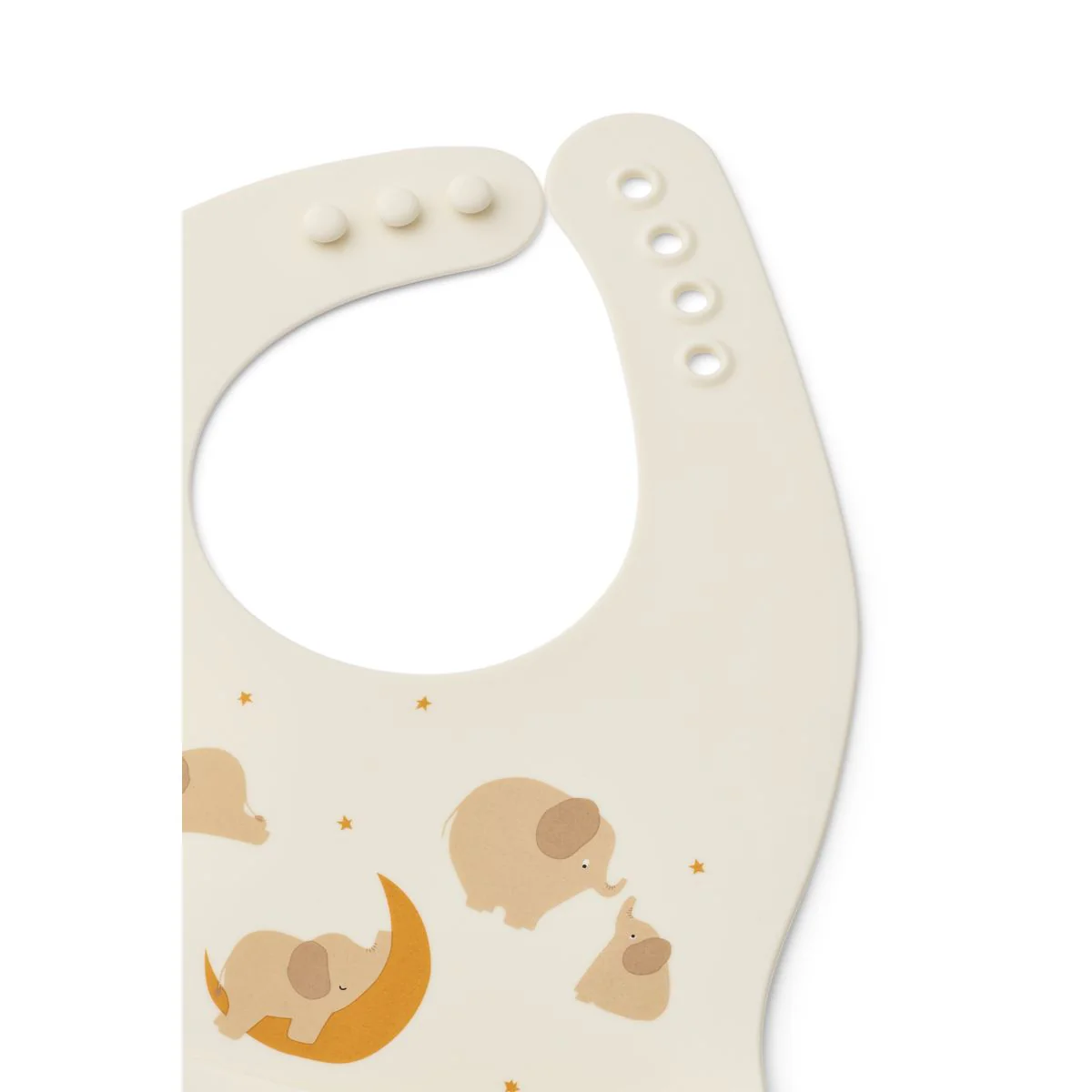EMBER Printed Bib 2-pack - Elephant / Creme de la creme - Image 3