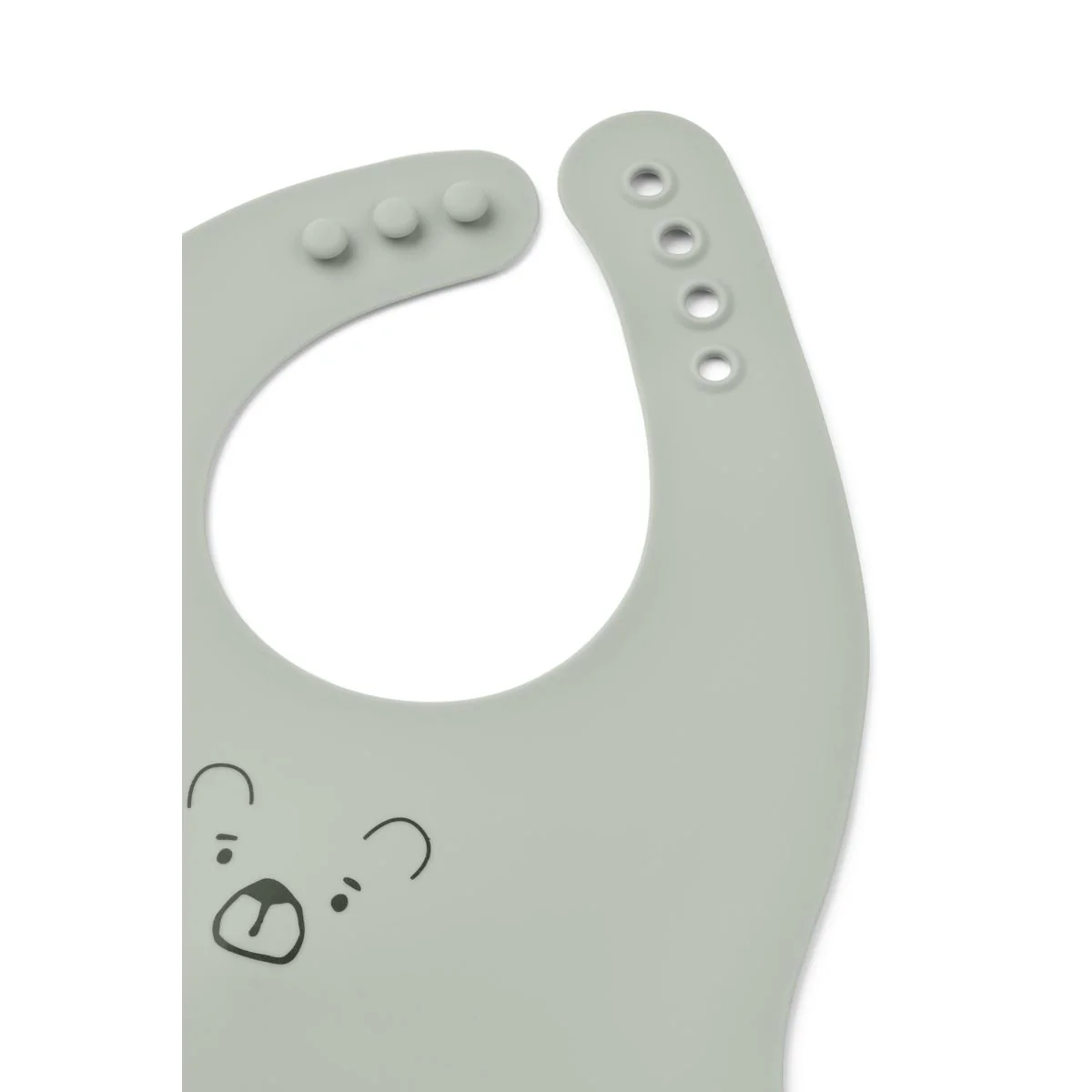 EMBER Printed Bib 2-pack - Mr Bear  dove blue / whale blue - Image 2