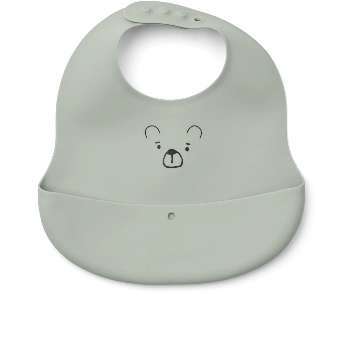 EMBER Printed Bib 2-pack - Mr Bear  dove blue / whale blue - Image 4