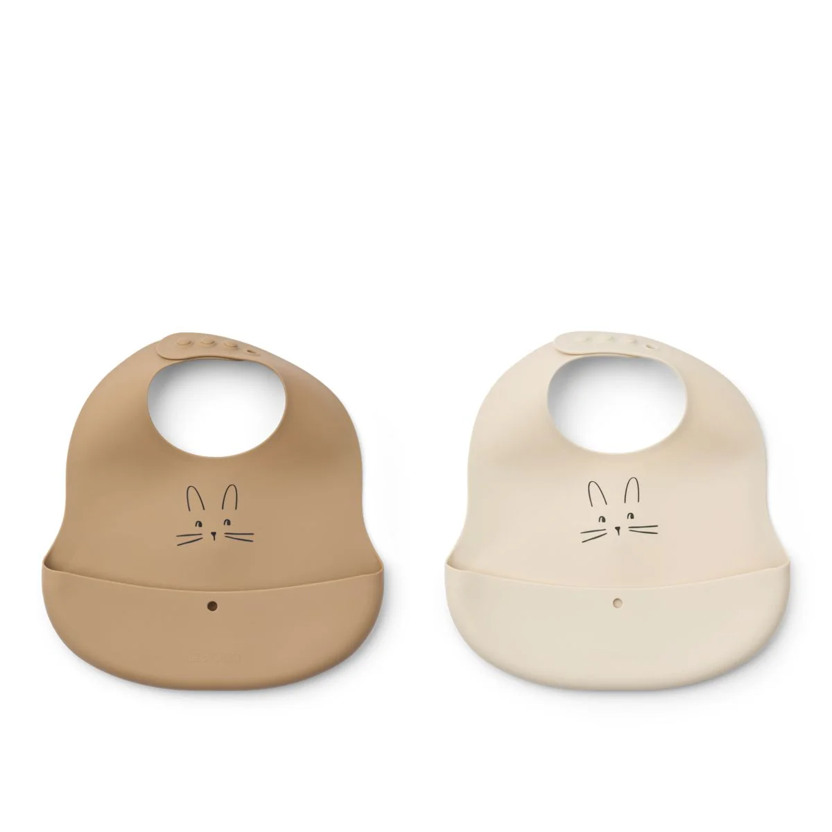 EMBER Printed Bib 2-pack - Rabbit Sandy / Oat
